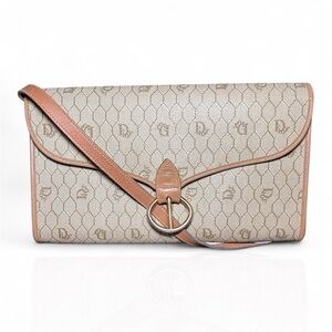 CHRISTIAN DIOR Honeycomb Beige Shoulder Bag (Pre-owned,Authentic&Vintage)